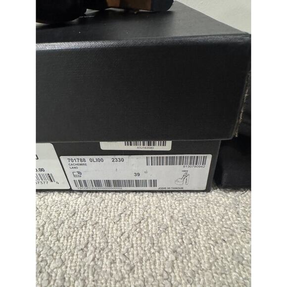 SAINT LAURENT JODIE PLATFORM SANDALS IN SUEDE LAND BNIB 39 - Picture 5 of 11